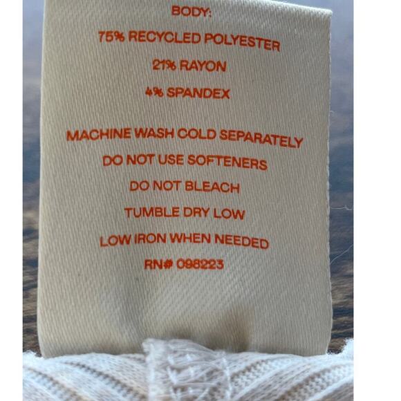 FREELY Womens XL Cream Sweater Long Sleeves Casual Minimalist Top - Picture 4 of 7